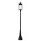 Z-Lite Roundhouse 1 Light Outdoor Post Mounted Fixture, Black And Clear Seedy 569PHXL-564P-BK - alternate 5